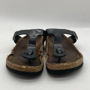 Birkenstock Mayari Toe Loop Sandals Womens 38 / 7.5 Black Adjustable Buckle